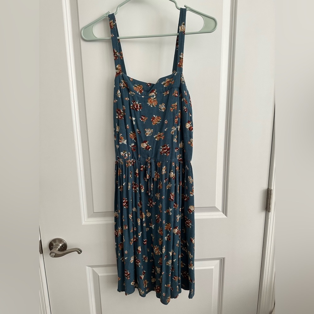 Xhileration Dress - Blue Floral - Size M - Juniors